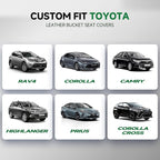 GIANT PANDA Front Car Seat Covers Custom Fit for Toyota Rav4 Camry Highlander Corolla Prius Corolla Cross Venza Avalon, Faux 