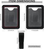 HIIXHC 2Pcs Car Picture Holder, Magnetic Car Photo Holder, Sun Visor Photo Clip for 3 Inch Photos, Personalized PU Leather Visor Clip for Drive Safe Daddy/Family/Pet Pictures | Car Accessories