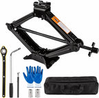 Portable Car Jack Kit, 2 Ton (4409 lbs) Scissor Jack for Car, Upgrade Emergency Spare Tire Changing Repair Kit, Scissor Jack 