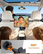 OHLPRO Car Headrest Tablet Mount Holder for Kids Road Trip Essentials - Extendable Aluminum Bar (33" Max) for Center View, 360° Rotation Magnetic Backseat Stand Fits 4.7-12.9" Tablet & Phone