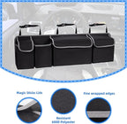 Trunk Organizer - Car Organizer, Car Trunk Organizer, Large Capacity Backseat Trunk Organizers, Collapsible Car Storage Bag wit
