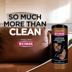 Weiman Leather Cleaner & Conditioner - Cleans, Restores & Protects Leather, UV Protection Prevent Cracking & Fading, For Car 