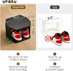 Small Shoe Rack, 5 Tier Plastic Vertical Shoe Rack for Small and Narrow Spaces, Free Standing Shoe Organizer for Closet, Entr