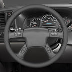 MEWANT Steering Wheel Cover for Chevy Silverado 1500/2500 / 3500 2003-2006 / Silverado 1500 2500HD 3500 Classic/Trailblazer Hand-Stitched Microfiber Leather Steering Wheel Wrap