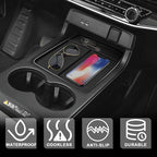 BestEvMod 2PCS Center Console Organizers Compatible with Honda Prologue 2026 2025 2024 Accessories Storage Tray Easy to Install and Clean Anti-Slip Front + Lower Console Tray