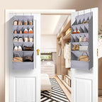 FENTEC 1 Pack Over-the-Door-Shoe-Organizers,Hanging Organizers with Large Pocket Shoe Holder Hanging Shoe Rack for Closet Sho