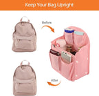 Surblue Backpack Organizer Insert Liner Hanging Travel Rucksack Purse and Handbag Insert Pocket, High-capacity Divider Foldab
