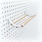 PEGGY Pegboard Organizer 12in Kit for Tapes, Ribbons & More - Efficient Craft Storage 1PK White