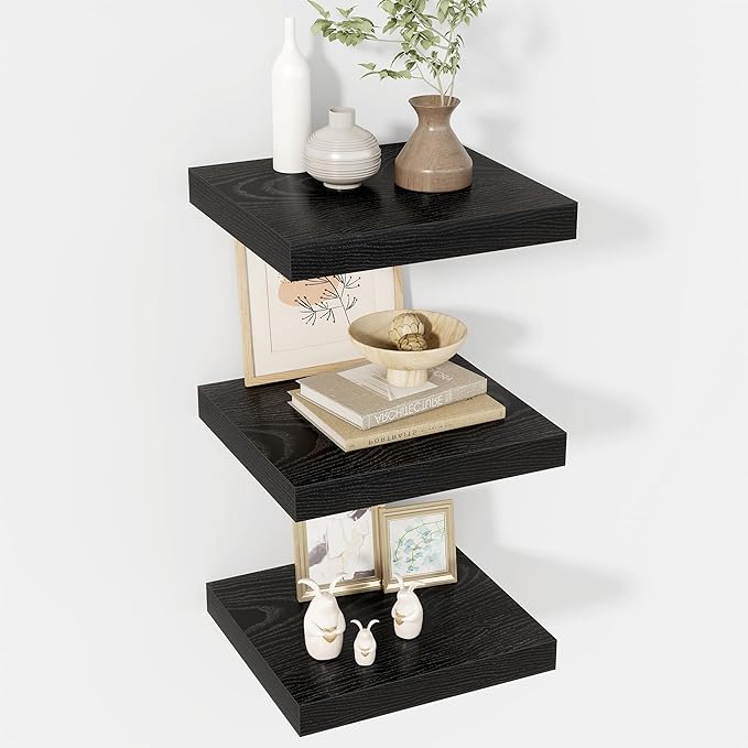 12 Inch Floating Shelves, 12" Deep Floating Shelf Wall Mounted, 12" Wall Shelves, Rustic Deep Bookshelf, Extra Deeper Display