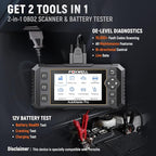 FOXWELL NT510 Pro fit for Porsche OBD2 Scanner with 12V Battery Tester, Full System Diagnostic Bidirectional Control Scanner