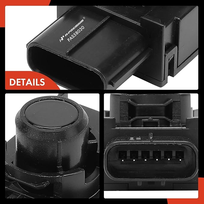 A-Premium 4-PC Reverse Backup Parking Assist Sensor Compatible with Select Lexus Models - ES350 2007-2012, Replace# 8934133110, 8934133110C0