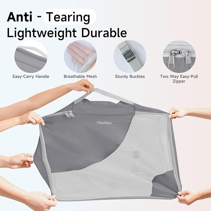 11 Set / 9 Set Packing Cubes for Travel,Gifts for Women Mom Kids,TSA Approved Bags for Makeup, Cosmetic, Toiletry, Organizers