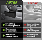 Muslogy for 2026 2025 2024 2023 Pilot Center Console Shifter Storage Box ABS Material Console Side Organizer Left & Right Set Compatible with Honda Pilot 2023-2026
