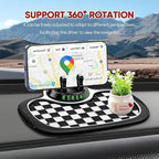 Wuyaoyao Multifunction Car Anti-Slip Mat Auto Phone Holder, PVC Car Dashboard Non-Slip Pad Phone Mount with Temporary Parking
