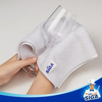 MR.SIGA Microfiber Cleaning Cloth, All-Purpose Microfiber Towels, Streak Free Cleaning Rags, Pack of 12, White, Size 32 x 32 