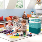 StorageRight Large Collapsible Laundry Basket Hamper with Easy Carry Handles，Freestanding Clothes Hampers for Laundry, Bedroo