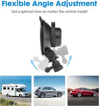 Universal Suction Cup Mount for Garmin Dash Cam Mount,Small Reusable Adjustable Angle Windshield Ball Mount for Garmin Mini2, Fit Dashcam 45/47/55/57/65W/67W/Mini 3/X110/X310/Live,etc