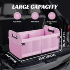 Sposuit Trunk Organizer for Car - 70L Collapsible Car Storage with 11 Pockets & Reinforced Handles, SUV Trunk Organizers for