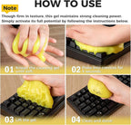 ASFSKY Car Cleaning Gel (Fruit aroma) Cleaning Putty Universal Dust Cleaning Car Interior Cleaner Keyboard Dust Remover Car S