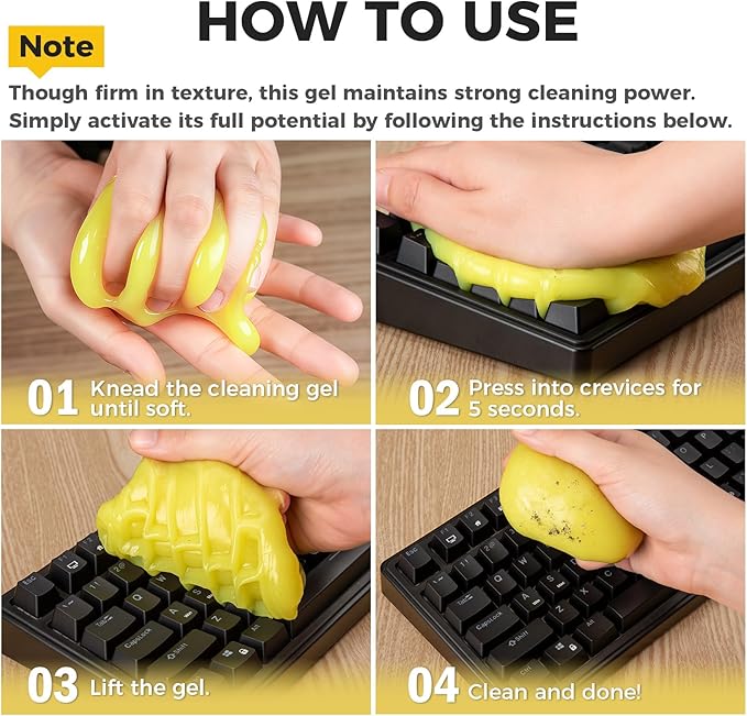 ASFSKY Car Cleaning Gel (Aromatherapy aroma) Dust Cleaning Putty Universal Car Interior Cleaner Keyboard Dust Remover Car Sli