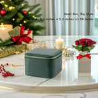 VLANDO Travel Jewelry Box Organizer – Portable PU Leather Jewelry Case with 6/8/12 Zippered Pouches, Compact Storage for Earr