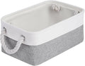 Storage Baskets for Shelves 11.8x7.9x5.2 Inch, Foldable Fabric Storage Bins with Handles, Small Storage Baskets for Organizin