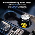Cup Holder Inserts Compatible with Honda Pilot 2023 2024 2025 Accessories, Non-Slip TPE Center Console Cup Holder Protector Organizer for Honda Ridgeline&Passport 2024 2025 Accessories