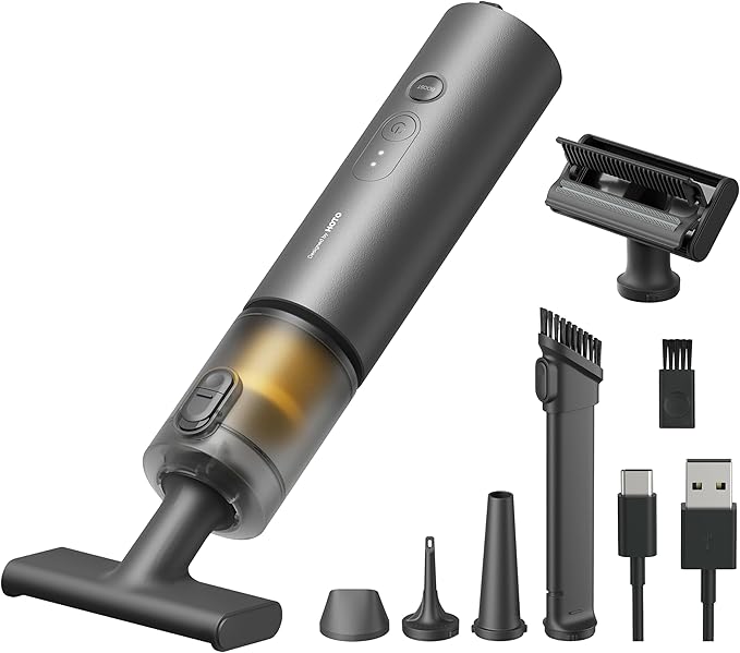 HOTO Handheld Car Vacuum Cleaner Cordless, 4-in-1 Portable Mini Vacuum with 20000Pa Strong Suction, Electric Compressed Air D