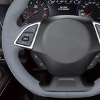 MEWANT Hand Sewn 3D Style Steering Wheel Cover Wrap for Chevrolet Camaro 2017-2022 Steering Wheel Accessories for Chevrolet Camaro 2017-2022