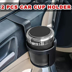 2 PCS Black Cup Holder,Waterproof and Durable,Portable Multifunction,Fit Most Size Mugs,Cup Holders that Fit Most Cars,Car Storage Cup Accessories,Vehicle Seat Cup