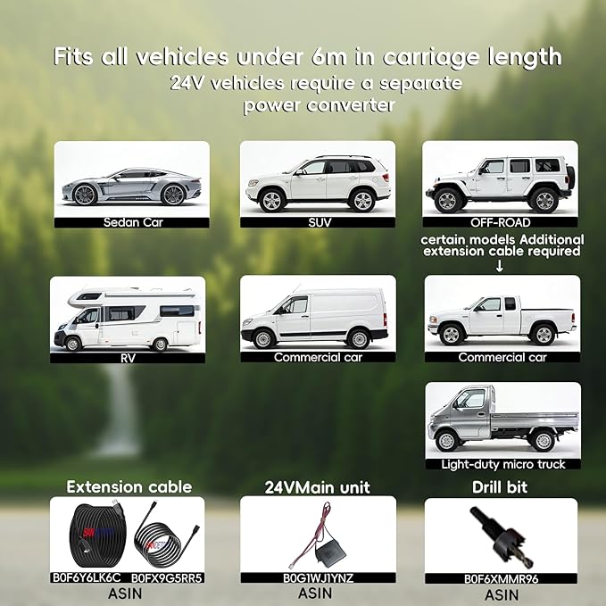Backup Parktronic System Car Auto Vehicle Reverse with 8 Parking Sensors kit, LCD Display, Distance Detection (Meter/Foot Swi