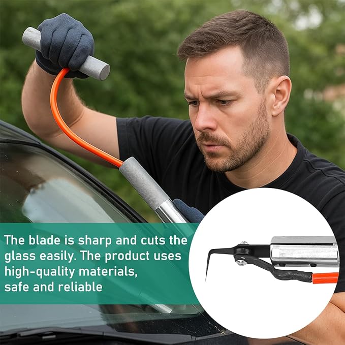 Car Windshield Removal Tool, Vehicle Windscreen Glass Scraper Knife, Automotive Window Repair Cutter Remover Blade Replacemen