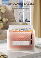 ABC life 12 Pockets Accordion File Organizer Expanding File Folders, Portable Monthly Bill Receipt Document Organiser, Expand