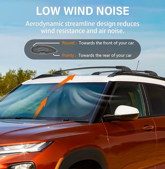 300lbs Lockable Roof Rack Cross Bars Compatible with 2021-2026 Chevrolet Chevy Trailblazer L LT ACTIV RS, Aluminum Crossbars for Rooftop Cargo Bars Luggage Kayak Canoe Bike Snowboard Racks