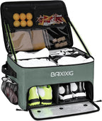 Golf Trunk Organizer, Waterproof Car Golf Locker with Separate Ventilated Compartment for 2 Pair Shoes, Golf Storage for Balls