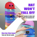 AXU 2 Pack Hat Organizer for Baseball Caps, Hat Rack for Wall (White)