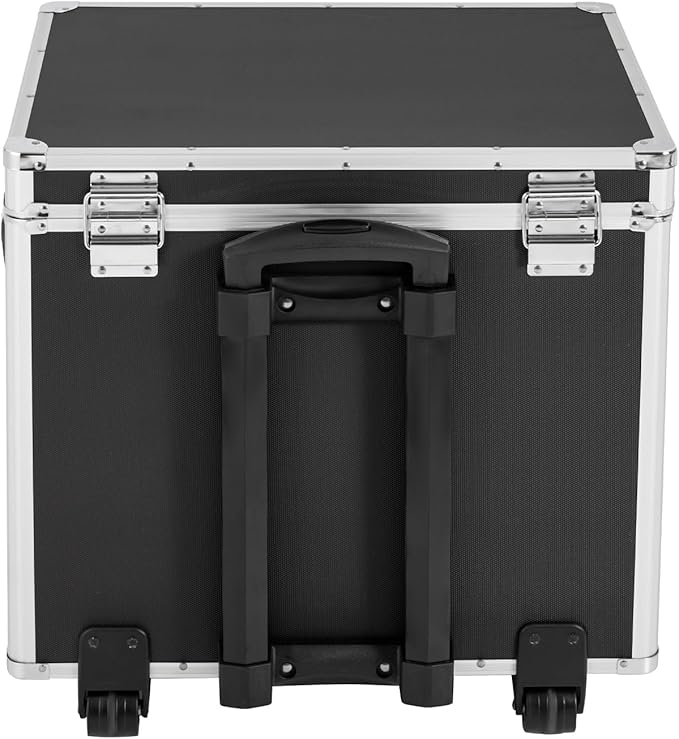 Rolling File Box Document Box with Lock Wheels Multi-Layer Water-Resistant Large Portable Home Filing Cabinet for Hanging Fol