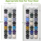 Unjumbly Baseball Hat Rack, 24 Pocket Over-The-Door Hat Organizer with Clear Deep Pockets to Display Baseball Caps Collection