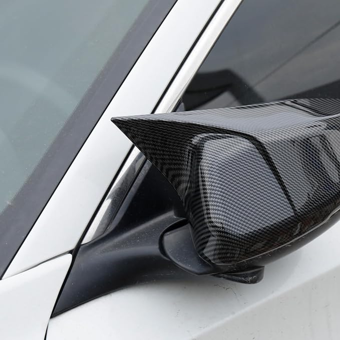 YINGTUU for Honda Accord 10th Gen 2018 2019 2020 2021 2022 2023 2024 2025 Car Ox Horn Side Rearview Mirror Cover Wing Mirror Protect Stickers Exterior Accessories Decals Carbon Fiber Pattern