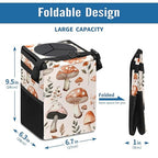 Car Trash Can – Multi-Purpose, Lightweight and Portable with Durable Water-Resistant Coating, No Installation Required, Practical and Ample Capacity, Variety of Colors.Mushroom