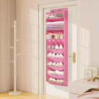 FENTEC 1 Pack 8 Shelves Over The Door Shoe Organizer,68" Exlarge Deep Pockets Hanging Shoe Organizers, Shoe Rack for Closet, 