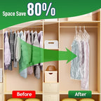 Hanging Vacuum Storage Bags For Clothes With Hand Pump,Coat Storage Bag Hanging,Vacuum Bags For Clothes,Space Saver Vacuum St