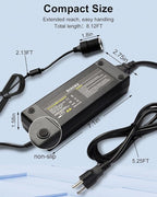 AC to DC Converter 180W 15A 110V to 12V Power Adapter with Fast Cooling Fan, Car Cigarette Lighter Socket Power Supply for Ca