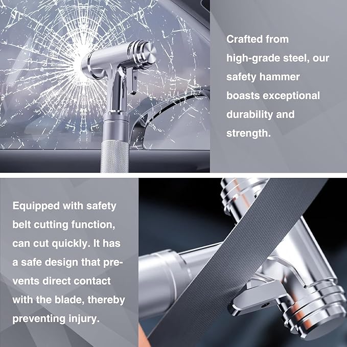 for Tesla Glass Breaker Window Breaker Seatbelt Cutter Safety Hammer Car Window Breaker Tool Seatbelt Cutter Emergency Rescue
