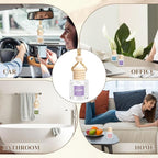 AROIC Car Air Freshener, 18 Pack Long Lasting Hanging Car Air Freshener Diffuser Set for Women & Men, 6 Scents Essential Oil 