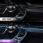 RGB Acrylic Ambient Lighting Car Lights, LED Strip Lights with APP Control, 593 LEDs Interior Car Lights, 6 in 1 Neon Car Ambient Neon Light Kits