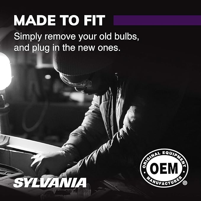 SYLVANIA - 9005 XtraVision Halogen Headlight Bulb - High-Performance Car Headlight - Halogen Light with No Glare - for Automo