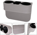 Car Seat Organizer Cup Drink Holders Multi Functional Gap Filler Storage Box Insert Organization Helps Reduce Distracted Driving&Holds Phone Mount Mug Bottle Cellphone (PUBD-Gray)