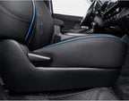 EKR Custom Fit Tacoma Leather Car Seat Covers for Select Toyota Tacoma 2012 2013 2014 2015 (TRD Sport Seats)- Full Set, Leath