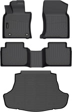 Auxko All Weather Floor Mats Cargo Mat Fit for Toyota Camry AWD 2024 2023 2022 2021 2020 2019 2018 TPE Floor Liner Trunk Mat Camry Accessories All Season Odorless Anti-Slip Black